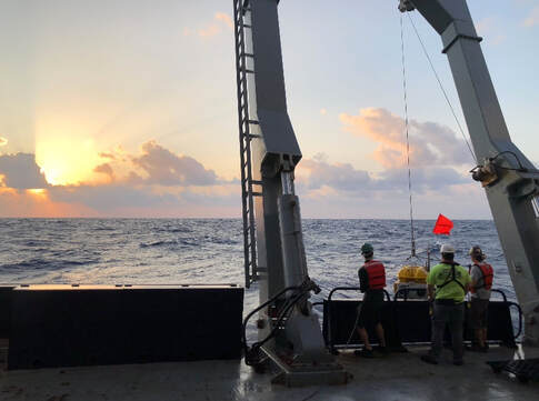 Deploying ocean bottom seismographs on the Mid-Cayman Rise, December 2022